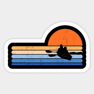 Funny Retro Kayaking Gets Me Wet Kayaker Paddling Boating Sticker